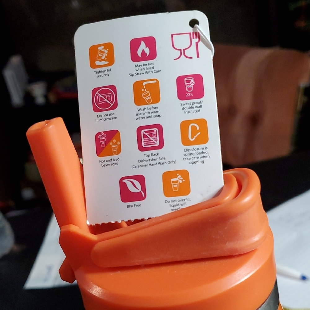 Orange Water Bottle - Picture 6 of 7